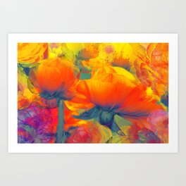 Floral abstract 95 Art Print