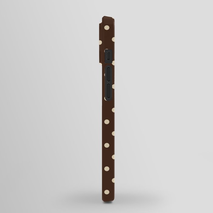 Vintage polka dots baroque brown & cream