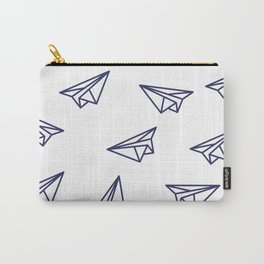 Paper Airplanes Carry-All Pouch | Simple, Cute, Airplane, Paperairplane, Origami, Drawing, Plane, Origame, Blue, Planes 