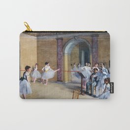 Edgar Degas - The Dance Foyer at the Opera on the rue Le Peletier Carry-All Pouch | Painting, Degas, Rehearsal, Opera, Peletier, Edgar, Ballet, Dancers, Paris, Dance 
