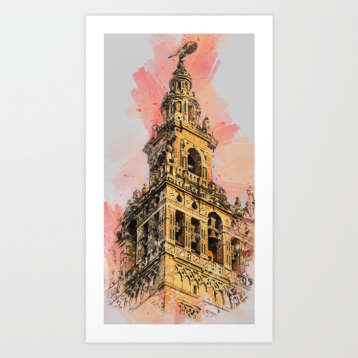 Seville, Giralda Art Print