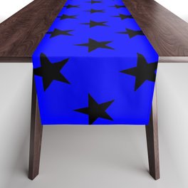 Stars (Black & Blue Pattern) Table Runner