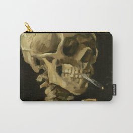 Skull with Burning Cigarette Carry-All Pouch