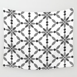 Grey Abstract Pattern 001 Wall Tapestry