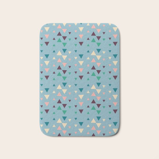 3 shades blue Bath Mat