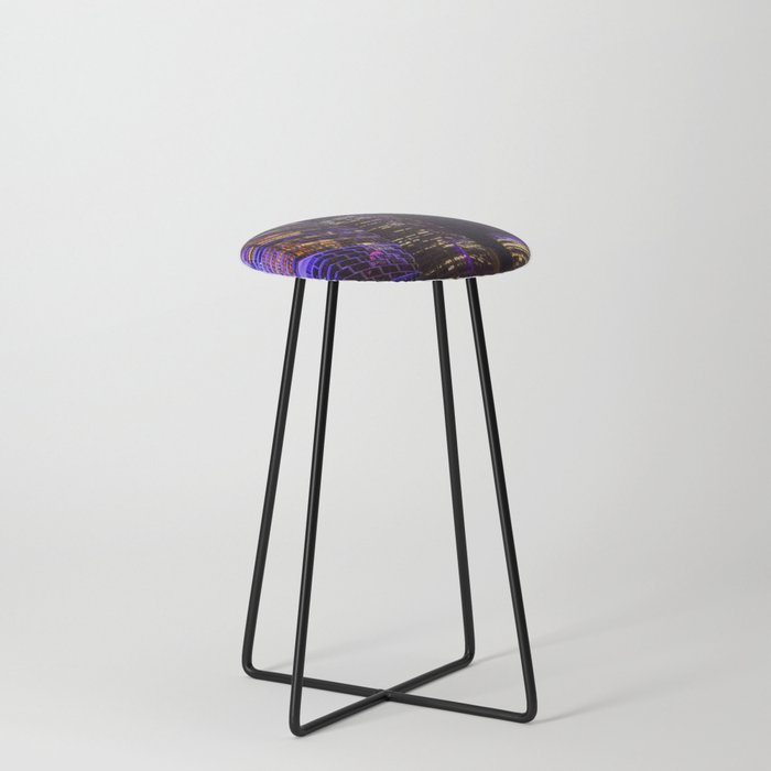 Sydney Skyline - Vivid Sydney Festival Counter Stool