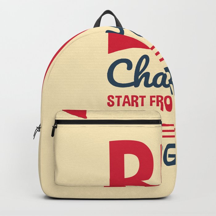 quotes - start from small Backpack