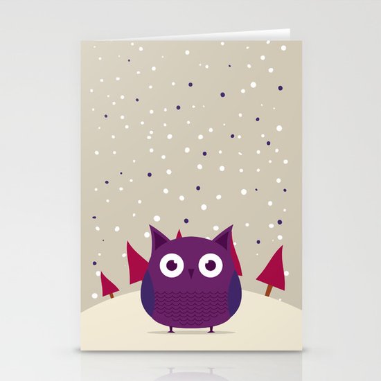 Cute owl Stationery Cards