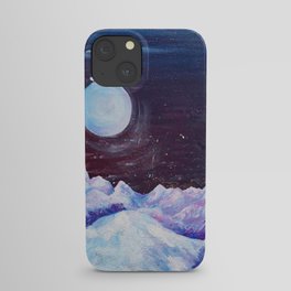 Moonlit Mountains iPhone Case