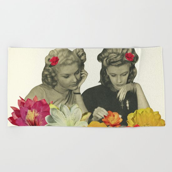 Flower Collectors Beach Towel