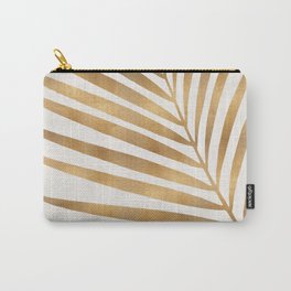 Metallic Gold Palm Leaf Carry-All Pouch | Tropicals, Desert, Nature, Artdeco, Moroccan, Jungle, Leaf, Luxury, Holiday, Palm 