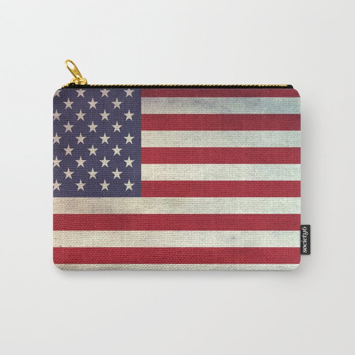 united state of  America Flag - vintage look Carry-All Pouch