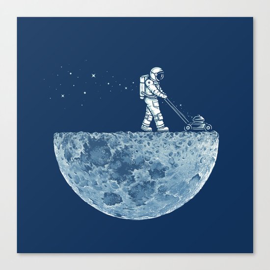 Mown Canvas Print