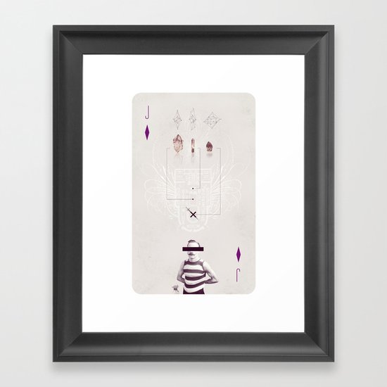 Jack of Diamonds Framed Art Print