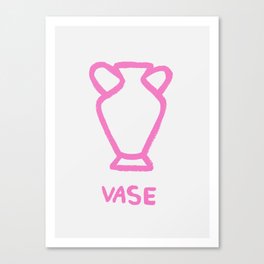 Pink Vase Canvas Print