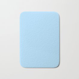 Solid Pale Light Blue Color Bath Mat