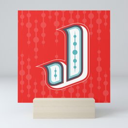Type Art: Letter J Mini Art Print
