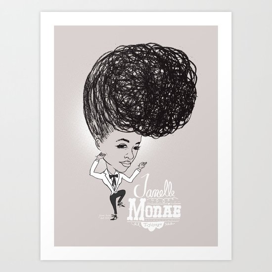 Janelle Monáe 'Tightrope' Art Print