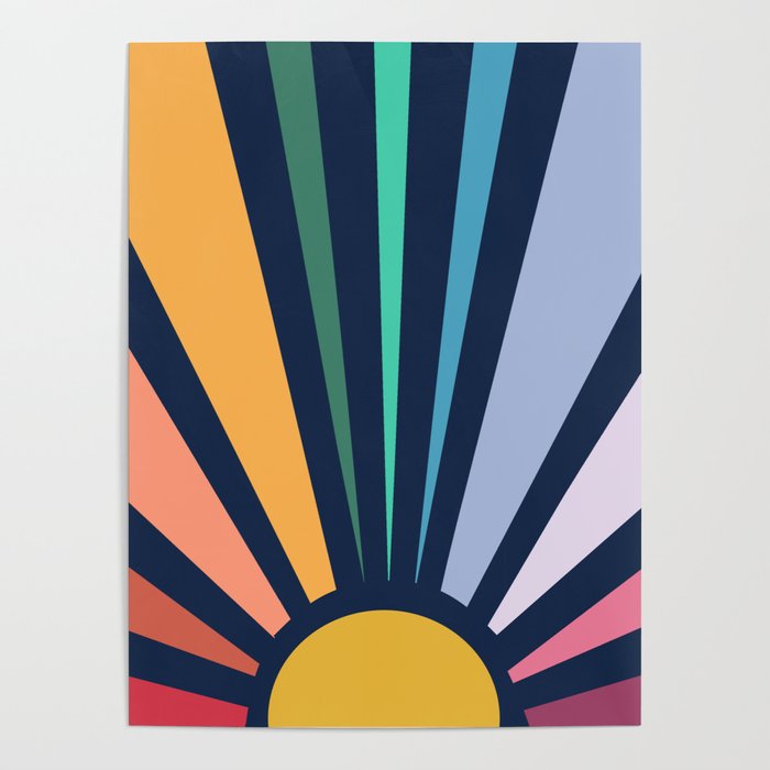 Rainbow Sunshine Poster