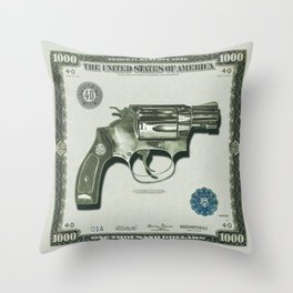 The Way of the Gun - Get That Money Throw Pillow