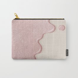 Blush Pink Glitter Carry-All Pouch