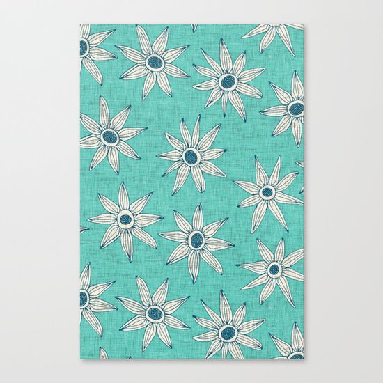 sema mint blue Canvas Print