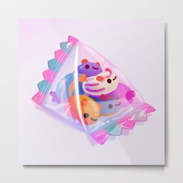 Jelly bean sea slug - dark Metal Print | Snack, Baby, Seaslug, Animal, Summer, Children, Food, Sea, Aesthetic, Marinelife 
