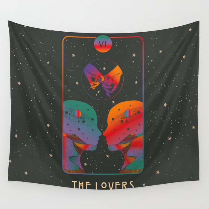 The Lovers - Tarot Card - Major Arcana Wall Tapestry
