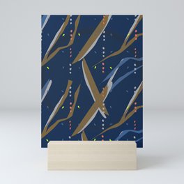 Seaweed Graphic Pattern JFS Mini Art Print
