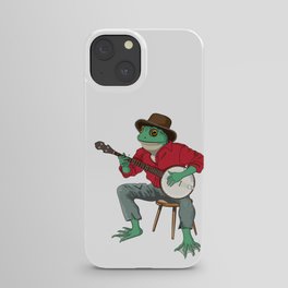 Banjo Playing Frog iPhone Case
