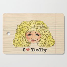 I Love Dolly Cutting Board