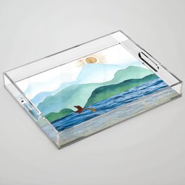 Surreal "Wildflowers" 01o05 Acrylic Tray