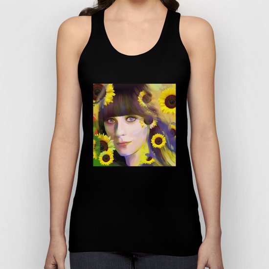 Zooey Deschanel Unisex Tank Top