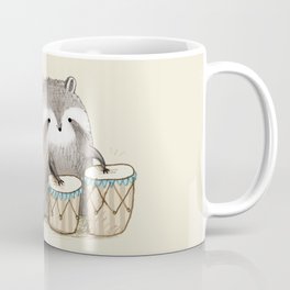 Raccoon on Bongos Coffee Mug