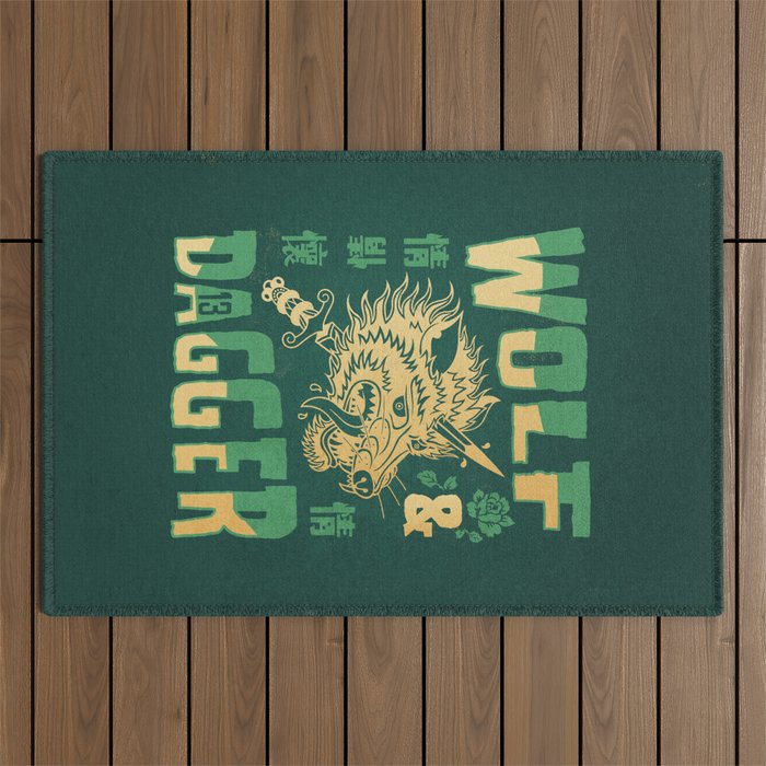 Wolf & Dagger - Color Outdoor Rug