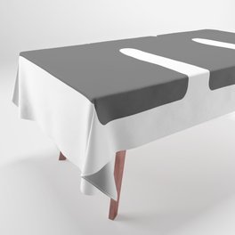 m (Grey & White Letter) Tablecloth