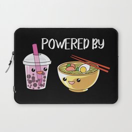Powered by Ramen and Boba-Tea Laptop Sleeve