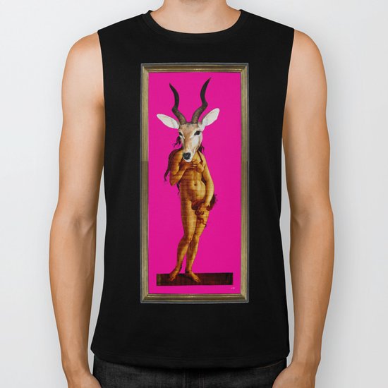 Deer Venus - pink Biker Tank