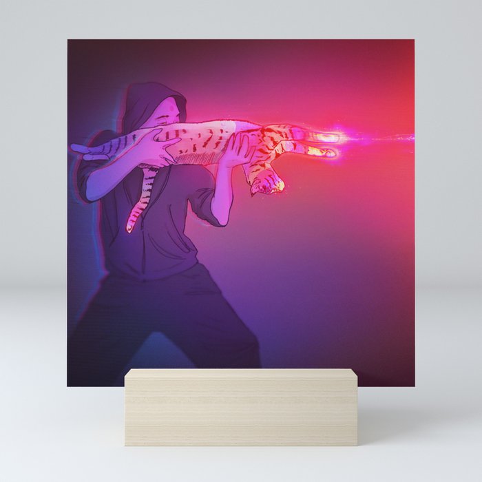 Photonic Cat Gun (Reworked from 2018 version) Mini Art Print