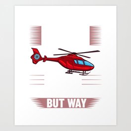 Helicopter Rc Remote Control Pilot Art Print