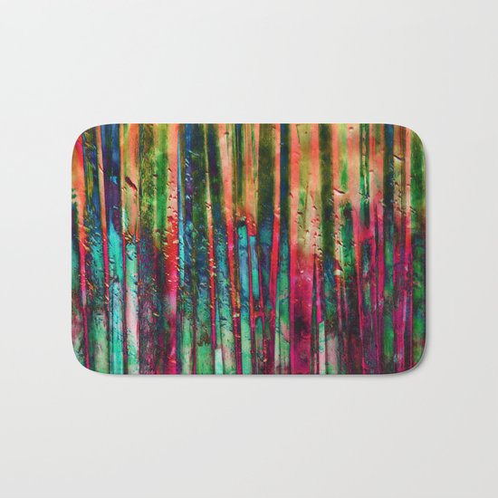 Colored Bamboo Bath Mat