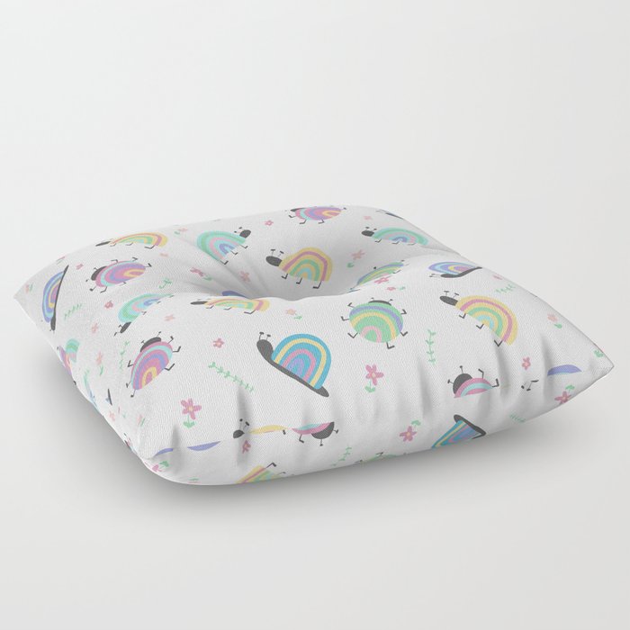 Rainbow Critters Floor Pillow