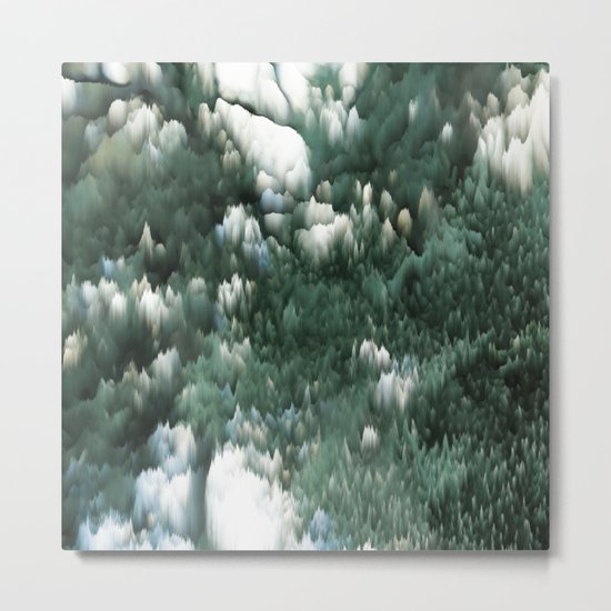 Ice and green Metal Print