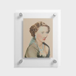 Princess Margaret in Evening Gown Floating Acrylic Print
