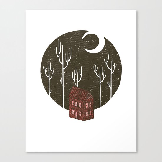 At Night Canvas Print