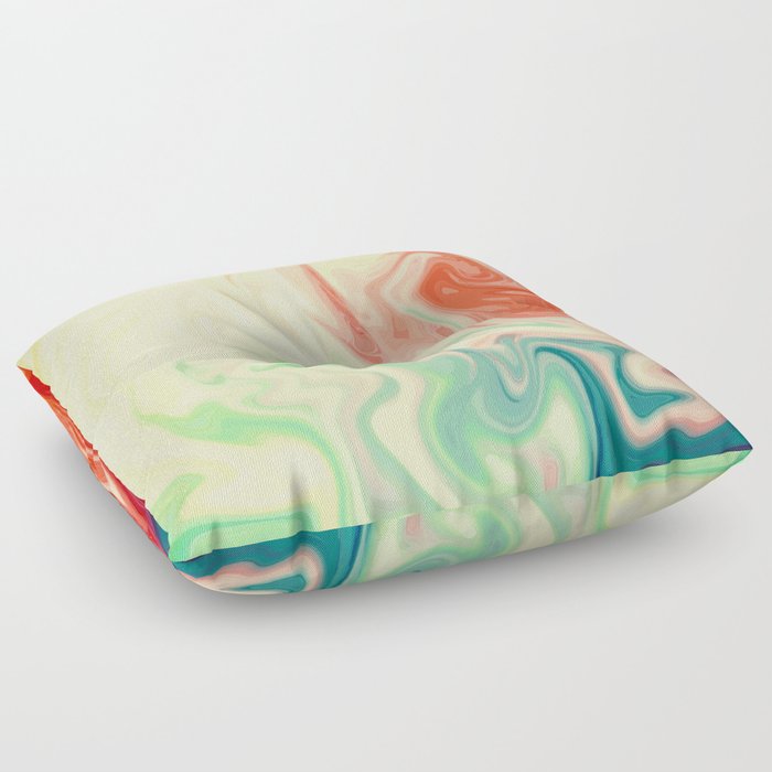 Abstract Marble Painting Floor Pillow