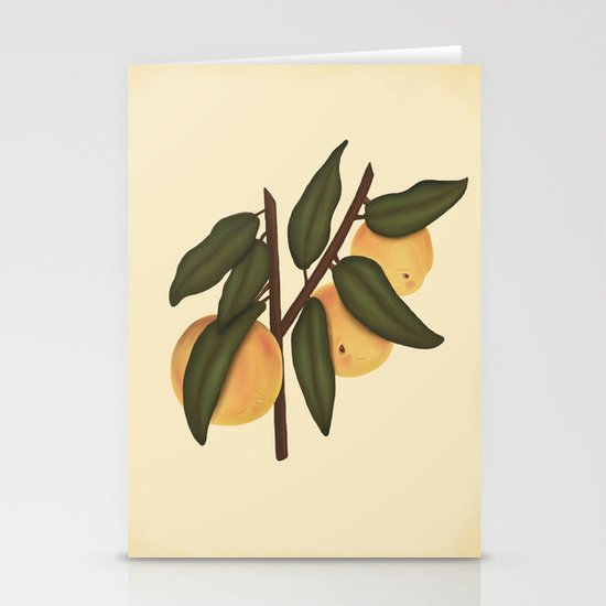 Bashful Peaches Stationery Cards