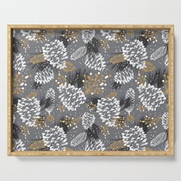 Festive Forest - Grey Serving Tray