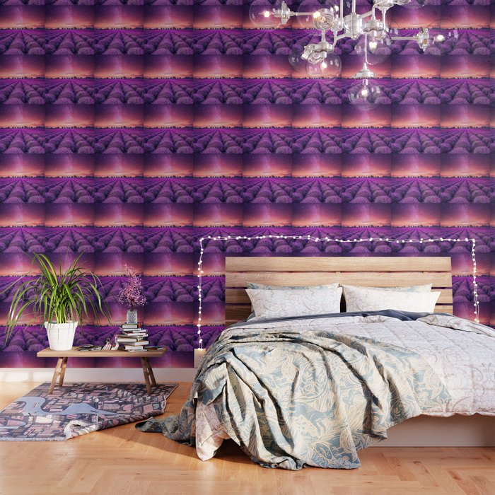 Ultra Violet Fantasy Paradise Wallpaper By Nocolordesigns Society6