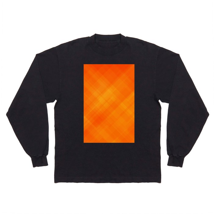 Orange Design Long Sleeve T Shirt